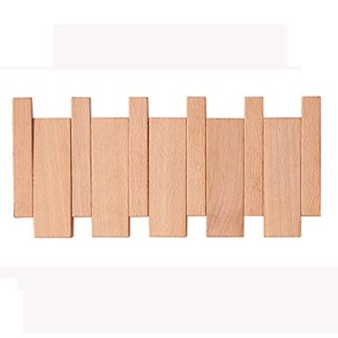 Imagem de Cabide montado na parede, ganchos dobráveis para casacos escondidos, ganchos de madeira, gancho de parede, ganchos de toalha, para casaco, chapéu, toalha, roupões, casa de banho, entrada