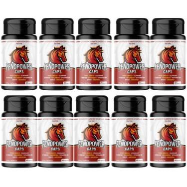 Imagem de 10 Potes Taurina, Zinco, Arginina 60 Caps - FenoCaps