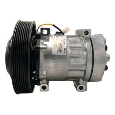 Imagem de Compressor 7h15 Caminhão Volvo Fh Polia 8pk 180mm 24v - KLASSE AUTO PA