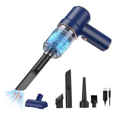 Imagem de Aspirador De Pó Mini Soprador 3em1 Usb Refil Portátil Recarregável Mar