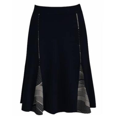 Imagem de Saia Pau a Pique Básica Azul Marinho, Azul marinho, XL