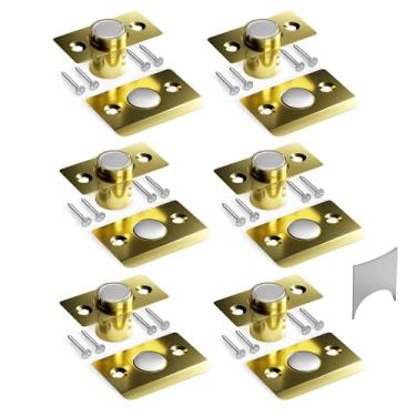 Imagem de Tonitrui Captura de bola silenciosa, trava de porta de ímã forte ajustável, usando completamente silencioso, trava de bola de porta de substituição, substituindo perfeitamente a bola antiga (pacote