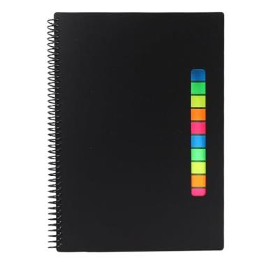 Imagem de Fockety Caderno reutilizável, com espiral, capa apagável, 30 folhas, etiquetas inteligentes, canetas e blocos de notas adesivas, para anotações, brainstorming e sincronização na nuvem