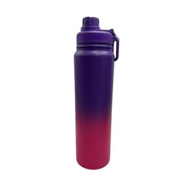 Imagem de Garrafa Térmica Esportiva Inox Gradiente 800ml ou 1000ml  Bebida Quent