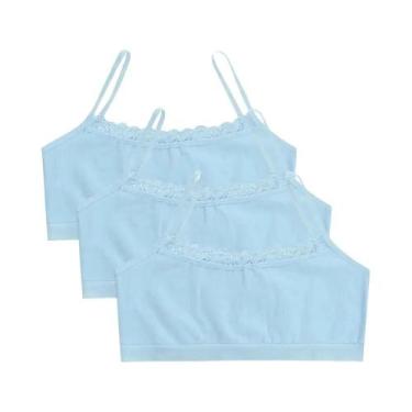 Imagem de Sutiãs De Treinamento Em Renda Para Crianças Adolescentes, 3 Peças, Co
