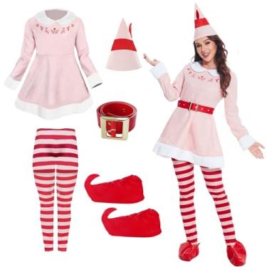 Imagem de Womens Elf Costume jovie elf costume Dress,Womens Elf Movie Deluxe Jovi the Elf Dress Adult(M)