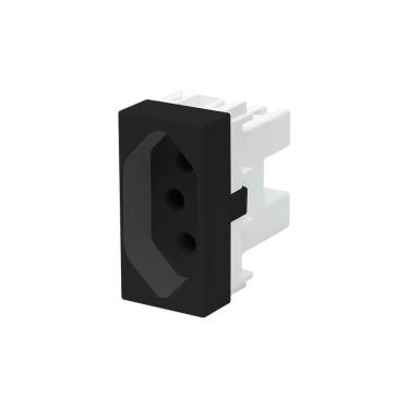 Imagem de Módulo Tomada Fame Habitat Black 2p+t 10a Preto