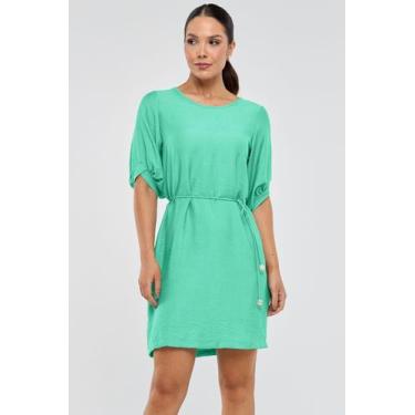 Imagem de Vestido Curto PKS Viscose Com Cinto Verde, GG