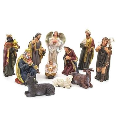 Imagem de Presépio Importado Resina 11 Peças 8 cm