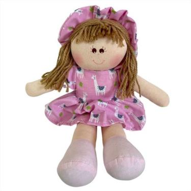 Imagem de Boneca De Pano Bebê Artesanal Nome 30cm - Monzillo Baby & Kids, HELO