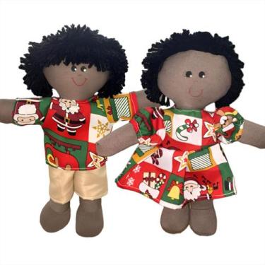 Imagem de Boneca de Pano Estampado Natal Presente - Monzillo Baby Kids, Davi nat