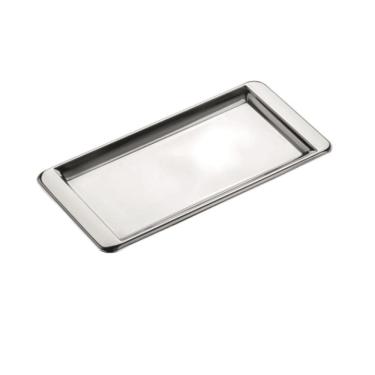 Imagem de Bandeja Inox Café Retangular 30X15Cm Hotel Cafeteria