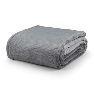 Imagem de Cobertor Ultrasoft Dublin Queen 01 Peça 100% Poliéster - Cinza Lunar