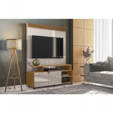 Imagem de Home P- Tvs Até 60 Berlim Off White Perolizado-tauari - Lukaliam