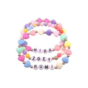 Imagem de SAVITO Pulseiras de amizade combinando, pulseiras Huntrix para caçadores de demônios, acessórios rumi, jinu zoey mira, bijuterias, presentes para meninas, crianças, Halloween, Natal