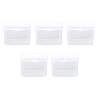 Imagem de Caixa de armazenamento transparente de esponja Estojo de esponja de maquiagem transparente Multiuso portátil pequeno recipiente de plástico para viagens Uso diário ABS 9,5 x 6,5 x