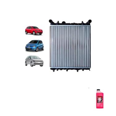 Imagem de Kit Radiador VW Gol G5 Fox Polo 06 com Aditivo Etaniz Pronto Uso 1L