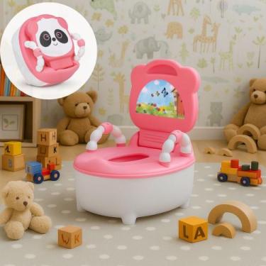 Imagem de Troninho Infantil Desfralde Privadinha Panda Rosa Deend