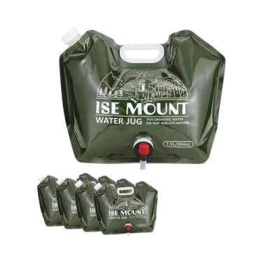 Imagem de Bolsa De Água Portátil De Grande Capacidade 7.5L Dobrável Com Torneira