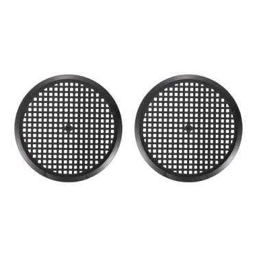 Imagem de PATIKIL Capa de ventilação redonda de 4 polegadas (110 mm), 4 peças de plástico circular Soffit capa de grade de ventilação com orifício de exaustão para banheiro escritório casa cozinha, preto