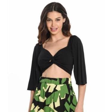 Imagem de Blusa Rovitex Cropped Nózinho Feminina-Feminino