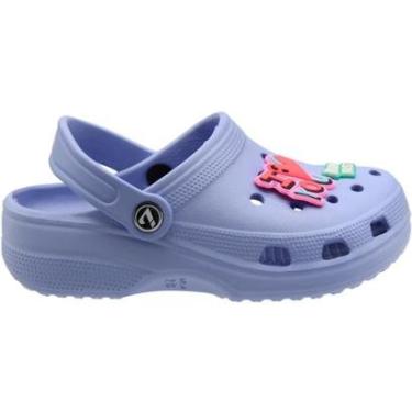 Imagem de Clog Juvenil Largo Yvate Bottons Removíveis Confortável Menina-Feminino