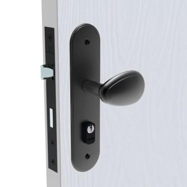 Imagem de Fechadura Bora Golf Externa Espelho Esp43 Preto Fosco 40mm (40X53 PY53