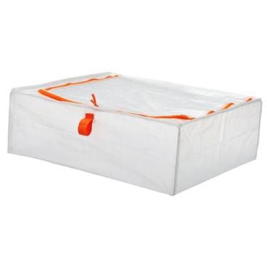 Imagem de Ｂｅｓｇａ Saco organizador dobrável para guardar roupas debaixo da cama, edredons e colchas, com zíperes suaves, ideal para dormitórios sazonais. Perfeito para
