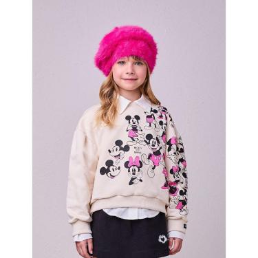 Imagem de Conjunto Casaco e Shorts Efeito Minnie e Mickey Animê-Feminino