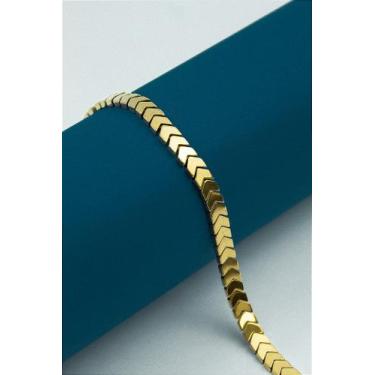 Imagem de Fio Hematita Dourada Flecha 6mm - Fio de Hematita para Bijuteria - no-