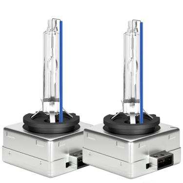 Imagem de UTVPOWER Lâmpadas D1S para 2007 2008 2009 2010 2011 2012 2013 2014 Cadillac Escalade ESV EXT Xenon HID Headlight, farol alto e baixo, 8000K branco azul 35W D1SC1 projetor bi-xenon, pacote com 2
