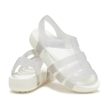 Imagem de Crocs Sandália Isabella Glitter (crianças pequenas/grandes) Mystic Glitter 12 criança pequena M