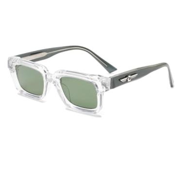 Imagem de JRLLFD Óculos de sol da moda para homens, modelo de fotografia de rua (transparente)