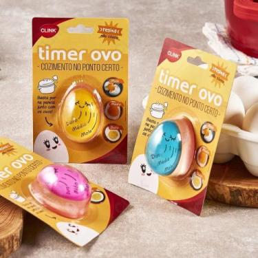 Imagem de Temporizador Timer Ovo Cozido Ponto Certo Termômetro Ovos Egg Feita de