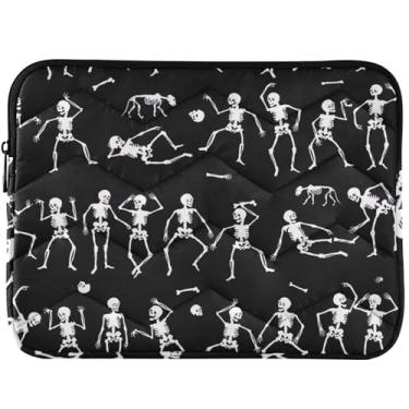 Imagem de Capa protetora esqueleto silhueta caveira para notebook para MacBook Pro 14 polegadas capa acessórios para computador 13-14 polegadas universal