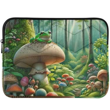 Imagem de Capa protetora para notebook Frog Cogumelos Floresta para Macbook Pro 13 polegadas capa universal para laptop 13-14 polegadas