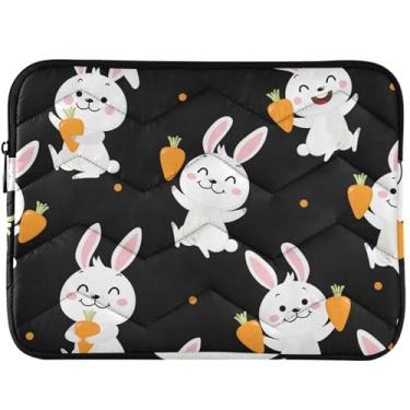 Imagem de Capa fofa para laptop com cenoura, coelhinho da Páscoa, capa para laptop, fofa, macia, capa universal para laptop de 13 a 14 polegadas