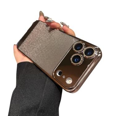 Imagem de Proteção de lente de câmera respirável com dissipação de calor de malha galvanizada revestida compatível com capa de iPhone (iPhone 17 Pro Max, ouro rosa)