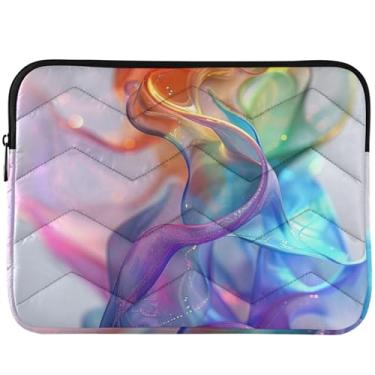 Imagem de Capa acolchoada para laptop de arte moderna colorida universal, acessórios de computador de 13 a 14 polegadas para Macbook Pro 14 polegadas