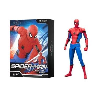 Imagem de Figura De Ação Do Homem-Aranha Venom 1/12 Com Traje De Batalha Vermelh