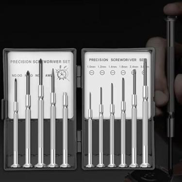 Imagem de Allen Wrench Conjunto de chaves hexagonais S2 11 peças de liga de aço de liga longa kit de ferramentas para reparos domésticos