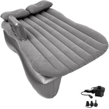 Imagem de Cama Inflavel Colchão Solteiro Cinza Veicular Viagem Camping Made Basi