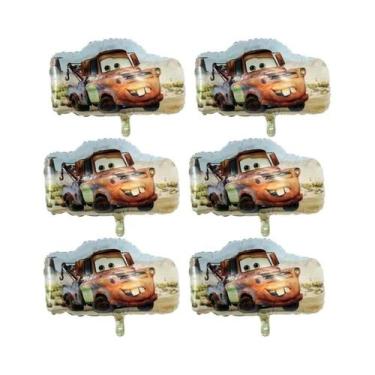 Imagem de Balões De Alumínio Disney Lightning McQueen Para Crianças, 6 Peças, De