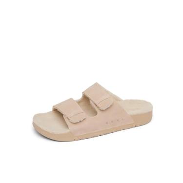 Imagem de Reef Sandália feminina Ojai Two Bar Cozy Slide, Bronzeado, 34