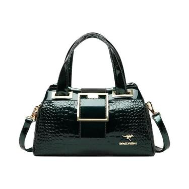 Imagem de Bolsa Tote De Designer Com Padrão De Crocodilo De Grande Capacidade, B