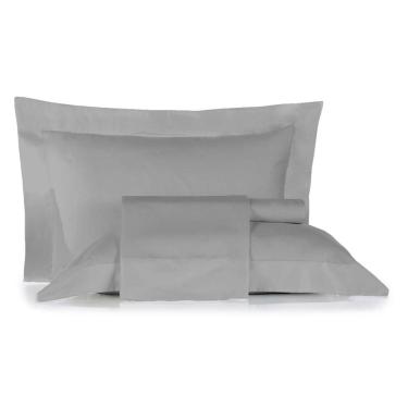 Imagem de Jogo de Cama King Altenburg Algodão Lux 200 Fios 100% Algodão Cinza