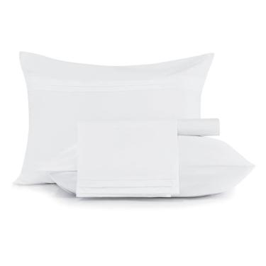 Imagem de Jogo de Cama Casal Altenburg Algodão Lux 200 Fios 100% Algodão Clássico Branco