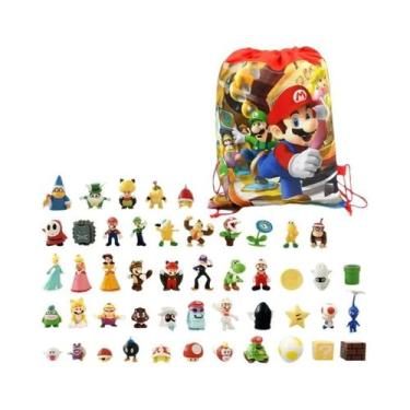 Imagem de Conjunto De Figuras De Ação Super Mario Bros 18/48 Peças, Bonecos De P