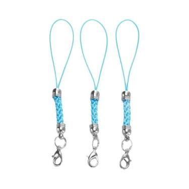 Imagem de Corda Para Chaveiro DIY Com Fecho Lagosta, Argolas De Ligação, Cordão 