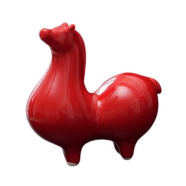 Imagem de Bothyi Enfeite de fofo, lembrança de bênção, escultura artesanal, decoração de Ano Chinês para mesa, escritório ou casa, Ruiva para Baixo